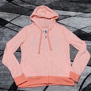 VS PINK 2013 Knit Full-zip Logo Hoodie Shirt Jacket